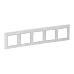 754035 Legrand Рамка 5 х Valena Life Бяло хром