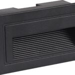 LED ОСВЕТЛЕНИЕ ЗА СТЪЛБИ 3W 180LM ЧЕРЕН ПРАВОЪГЪЛЕН 4200K IP65