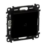 756326 Legrand Ключ сх. 6 с подсветка Valena life Черен мат