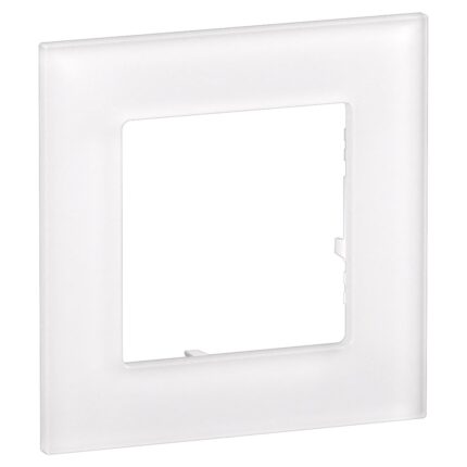 756611 Декоративна рамка Valena Life RAW, единична, white glass, Legrand