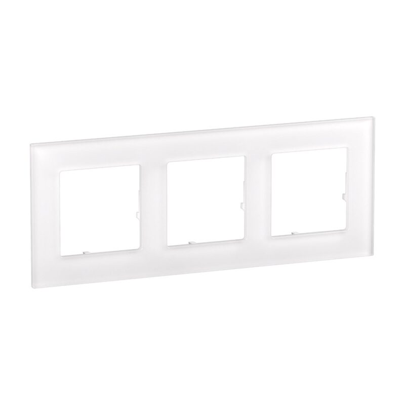 756613 Декоративна рамка Valena Life RAW, тройна, white glass, Legrand