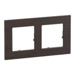756642 Декоративна рамка Valena Life RAW, двойна, dark oak, Legrand