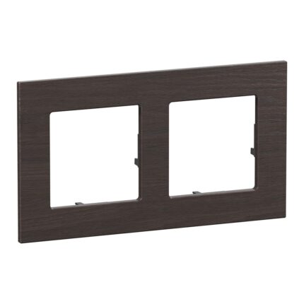 756642 Декоративна рамка Valena Life RAW, двойна, dark oak, Legrand