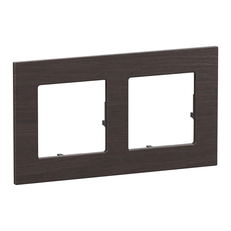 756642 Декоративна рамка Valena Life RAW, двойна, dark oak, Legrand
