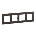 756644 Декоративна рамка Valena Life RAW, четворна, dark oak, Legrand