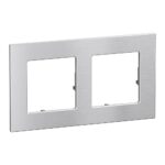 756652 Декоративна рамка Valena Life RAW, двойна, aluminium, Legrand