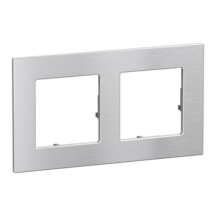 756652 Декоративна рамка Valena Life RAW, двойна, aluminium, Legrand