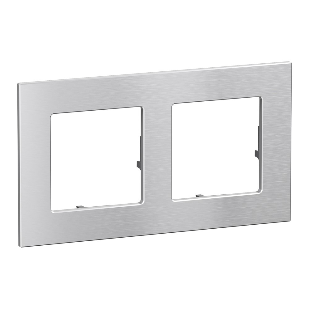 756652 Декоративна рамка Valena Life RAW, двойна, aluminium, Legrand
