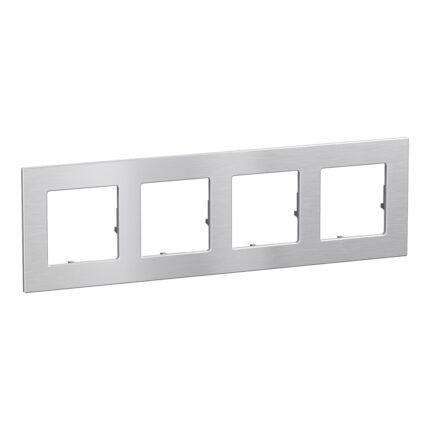 756654 Декоративна рамка Valena Life RAW, четворна, aluminium, Legrand