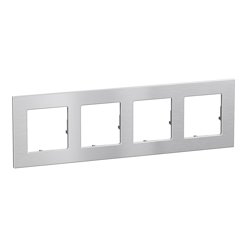 756654 Декоративна рамка Valena Life RAW, четворна, aluminium, Legrand