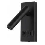 LED МЕБЕЛЕН ОСВЕТИТЕЛ 2W 140LM ЧЕРНО ТЯЛО 4200K С КЛЮЧ ON/OFF+ USB