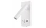 LED МЕБЕЛЕН ОСВЕТИТЕЛ 2W 140LM БЯЛО ТЯЛО 3000K С КЛЮЧ ON/OFF+ USB