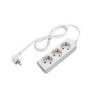 РАЗКЛОНИТЕЛ 3-ГНЕЗДА Max3500W 230V/16A 3G1.0mm-1.5M IP20 БЯЛ