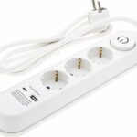 РАЗКЛОНИТЕЛ 3 ГНЕЗДА+КЛЮЧ Max3500W 250V/16A+USB-A(1A)+USB-C(PD18W) H05VV-F3G1.5mm-1.5M- БЯЛ