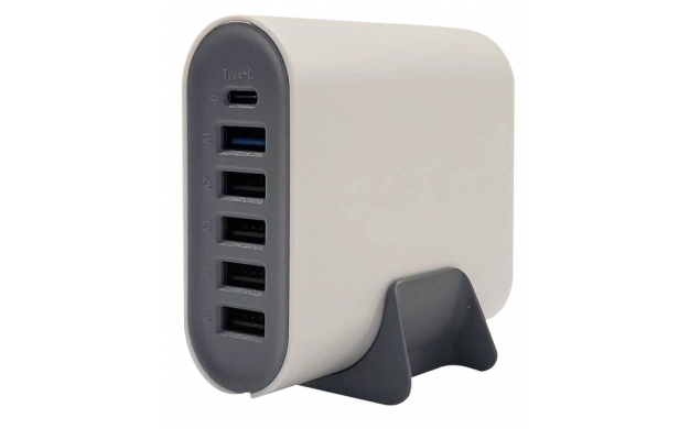 7641 ЗАРЯДНА СТАНЦИЯ С USB 5xTYPE-A and 1xTYPE-C - Image 1