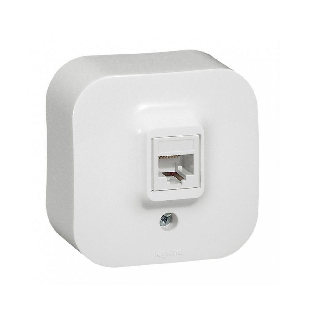 782367.small 782424 Розетка RJ45 Forix, ОМ, UTP cat.5e, IP21, бял, Legrand - Image 1