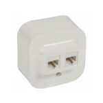 782428 Розетка 2XRJ45 Forix, ОМ, UTP cat.5e, IP21, бял, Legrand