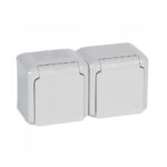 782394 Legrand Блок двоен контакт  Forix сив IP44