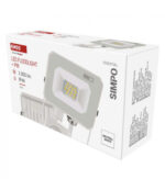 LED прожектор SIMPO, 10W, 1000 lm, IP44, неутрална бяла, PIR сензор - Image 2