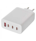 GaN USB зарядно за стена, PD 120W, тип A + три порта C - Image 2