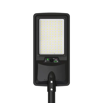 LED СОЛАРНА УЛИЧНА ЛАМПА 18W 2800LM 15Ah 6000K IP65 СЪС СЕНЗОР ЗА ДВИЖЕНИЕ/ДИСТАНЦИОННО УПРАВЛЕНИЕ