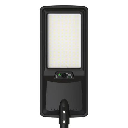 LED СОЛАРНА УЛИЧНА ЛАМПА 24W 4500LM 25Ah 6000K IP65 СЪС СЕНЗОР ЗА ДВИЖЕНИЕ/ДИСТАНЦИОННО УПРАВЛЕНИЕ