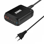 ЗАРЯДНА СТАНЦИЯ 200W С EU ЩЕПСЕЛ 2xTYPE-A 4xTYPE-C