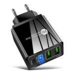 БЪРЗО ЗАРЯДНО УСТРОЙСТВО PD+QC3.0 36W ЧЕРНО