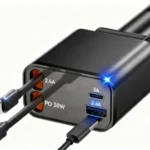ЗАРЯДНО УСТРОЙСТВО С КАБЕЛ ЗА КОЛА 12-24V 30W