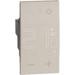 KM4441 - Електронен стаен термостат, 230V захранване, 50/60 Hz, пясък 2M Bticino Living now