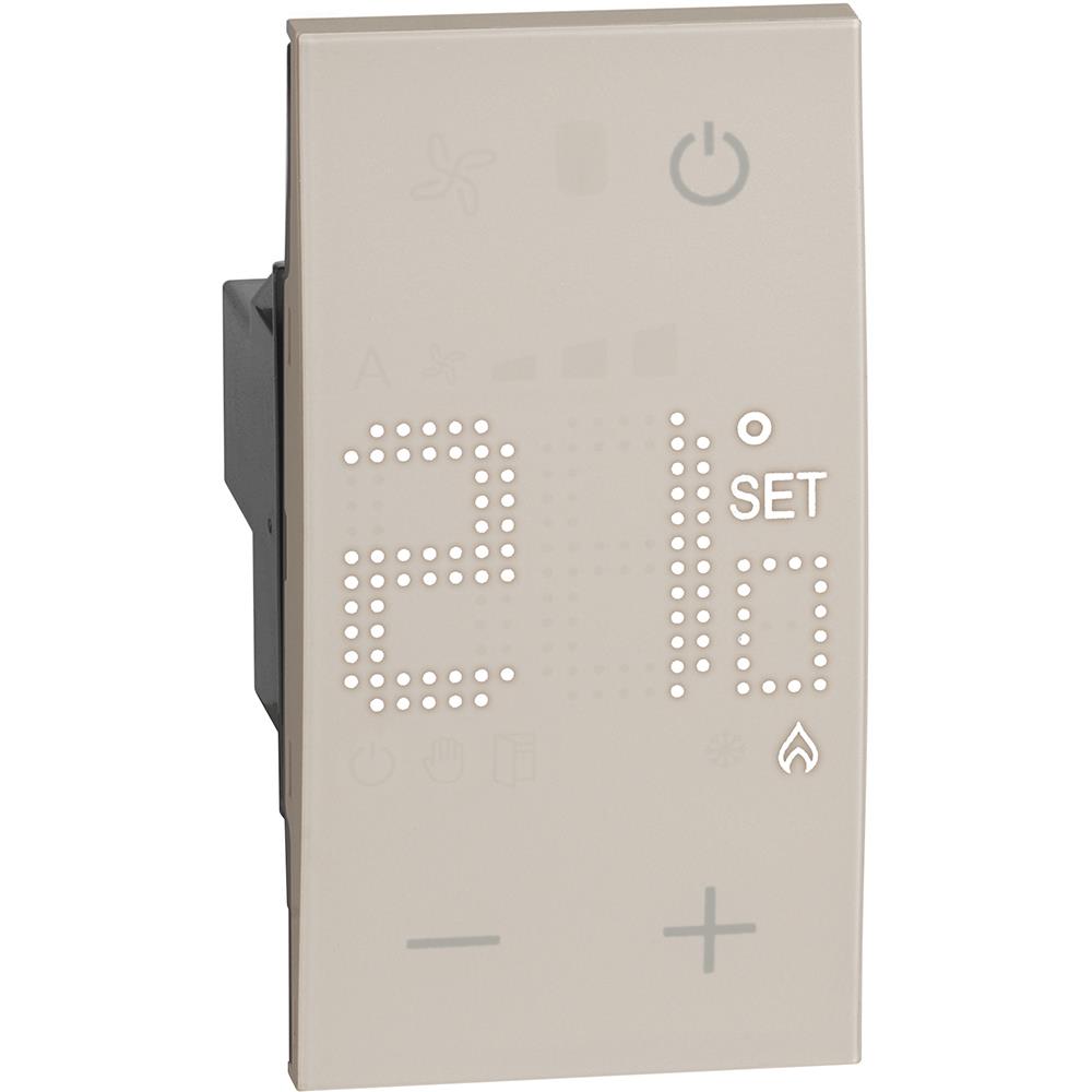 KM4441.small KM4441 - Електронен стаен термостат, 230V захранване, 50/60 Hz, пясък 2M Bticino Living now - Image 1