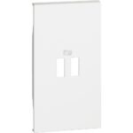 KW12C - Лицев панел за двоен USB модул за K4285C2,K4286C2,K4287C2,бял 2M Bticino Living now