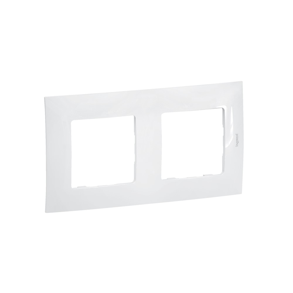 NP112WH.small NP112WH Декоративна рамка Niloe NEW, 2x, бял, Legrand - Image 1