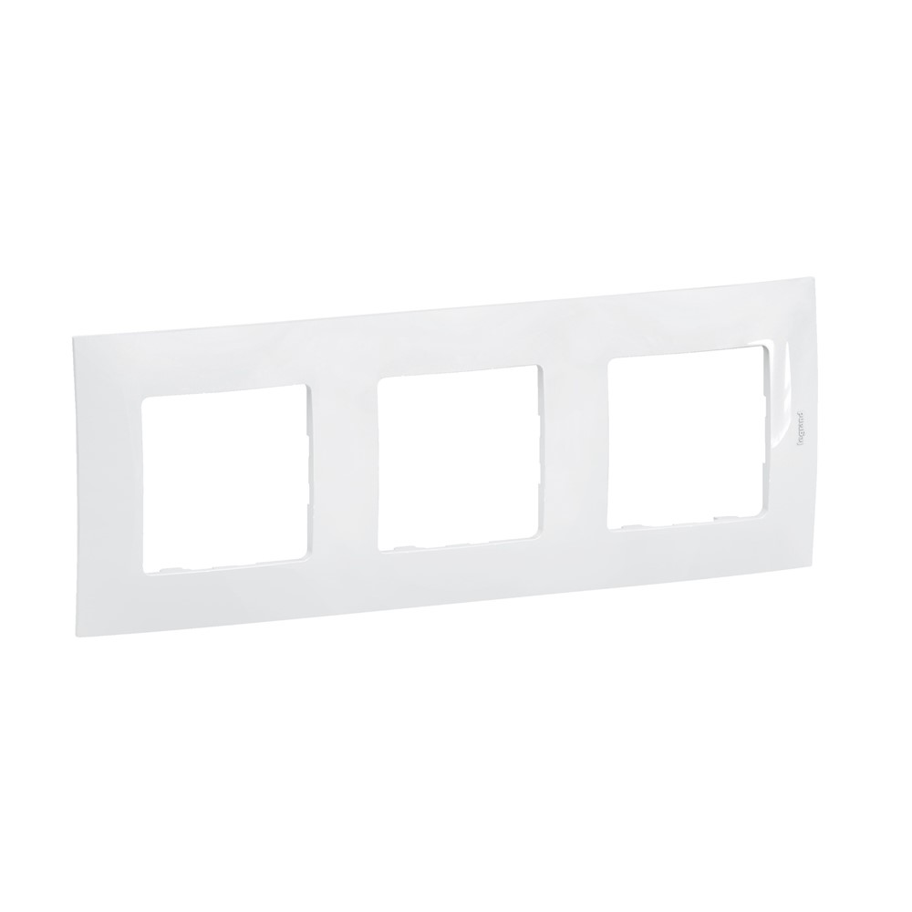 NP113WH.small NP113WH Декоративна рамка Niloe NEW, 3x, бял, Legrand - Image 1