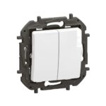 NP2020WH Сериен кръстат ключ Niloe NEW, 16AX, бял, Legrand