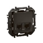 NP4334BK Двойна розетка RJ45 Niloe NEW, cat.6 UTP, черен, Legrand