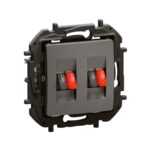 NP4411MG Двойна розетка Niloe NEW, за високоговорител, сив, Legrand