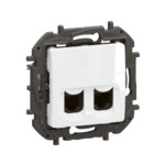 NP492WH Телефонна розетка RJ11+RJ45 Niloe NEW, cat.6 UTP, бял, Legrand