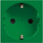 R4141V Контакт 2P+E 16A 250 V с детска защита,2M, Зелен Bticino Classia