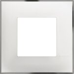 R4802WR Декоративна рамка 2М Бяло с хром Bticino Classia