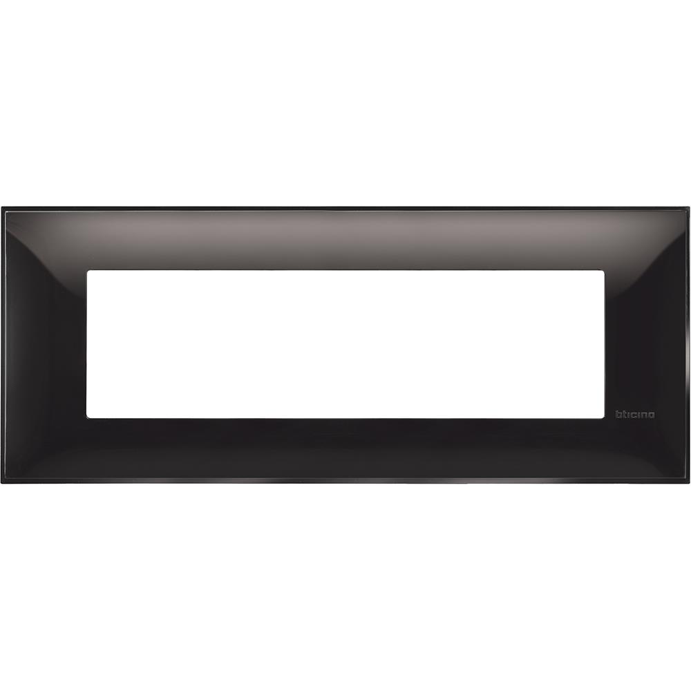 R4807BC.small R4807BC Декоративна рамка 7М, италиански стандарт, Черно Bticino Classia - Image 1