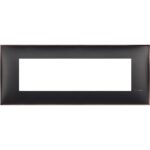 R4807BH Декоративна рамка 7М, италиански стандарт, Черно с никел Bticino Classia