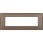 R4807TF Декоративна рамка 7М, италиански стандарт, Кафяв мат Bticino Classia