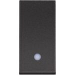 RG4005L Бутон 1P (NO) 10 A – 250 V - с LED индикатор 230V, 1M, Черен Bticino Classia