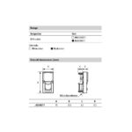 RG4258RJ11 RJ11 розетка тип К10 - 1M, Черен Bticino Classia - Image 2