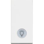 RW4001LA 1P 10 AX - 250V с LED индикатор 230V, 1M, със символ за лампа, Бял Bticino Classia