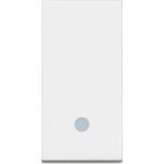 RW4003L Девиаторен ключ 1P 10 AX - 250 V с LED индикатор 230V,1M, Бял Bticino Classia