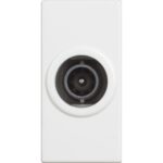 RW4202P10 Коаксиална крайна TV розетка, мъжки конектор, 1М, Бял Bticino Classia