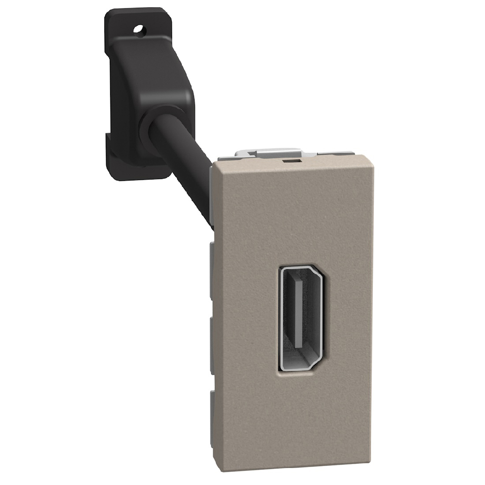 YG4284P.small YG4284P HDMI розетка Light Now, stone, Bticino - Image 1