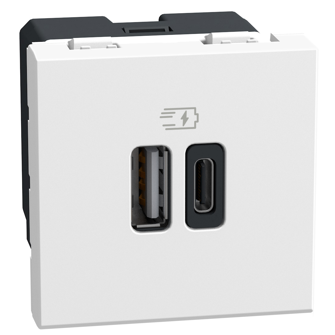 YW4287C2.small YW4287C2 USB Зарядно Light Now, Type A/C 2М, white, Bticino - Image 1